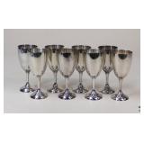 International Silver Co Silver Plate Goblets/8Pc