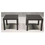 'Lack' IKEA & Black Side Tables