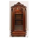 Tall Ornate Lighted Curio
