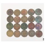 Indian Head Penny Collection / 20 Coins