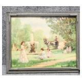 'The Fountain' enhanced Print by Suzanne Demarest