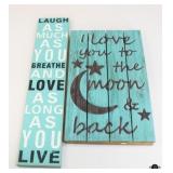 Wood Wall Decor / 2 Pc
