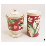 Certified International Canister & Crock / 2 Pc