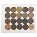 Indian Head Penny Collection / 20 Coins