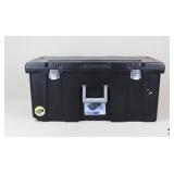 Sterlite Rolling Storage Footlocker-Black