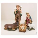 Large Nativity Figurines / 5 pc