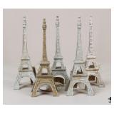5 Eiffel Tower Figurines