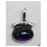 Sterling Silver Pendant w/ Stone