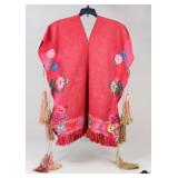 Embroidered Mexican Poncho
