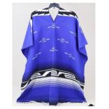 Cobalt Blue Mexican Poncho