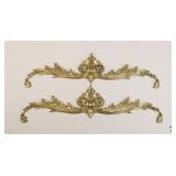 Brass Wall Decor / 2 Pc