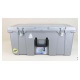 Sterlite Rolling Storage Footlocker-Gray