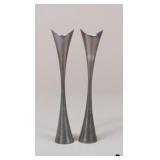 Pair of Nambe Candleholders