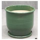 Large Glazed Pottery Planter