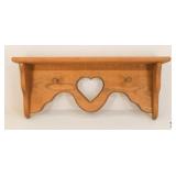 Wood Shelf W/Heart