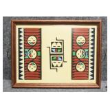 'Kachinas' Framed Art Tray by Dick Parkers