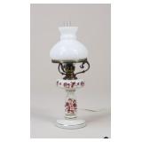 Electric Glass Hurricane Lamp