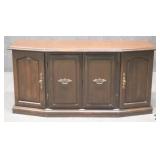 Curved Front Credenza Console