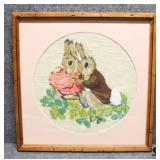 Beatrix Potter Inspired Vintage Needle work
