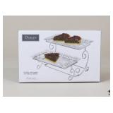 Shannon by Godinger Two-Tiered Server-NIB