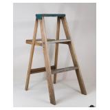 Vintage Wood & Metal Ladder
