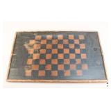 Vintage Wood Chess/Checker Board