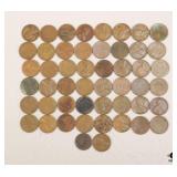 Wheat Tail Penny Collection / 50 Coins