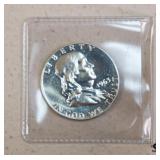 90 % Silver Franklin Half Dollar- 1963
