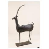 Metal Antelope Sculpture