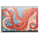 Octopus Mosaic Print on Canvas
