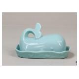 Creative Co-Op Ceramic Whale Butter Dish