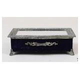 Silverplate Mirrored Jewelry Box