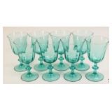 Luminarc Teal Stemware / 8 Pc