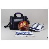 BVP 'Rampage' Bowling Ball W/Bowling Shoes/Bag