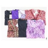 Sz XL/1X White Stag/Faded Glory Blouses / 7 Pc