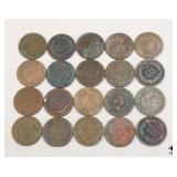 Indian Head Penny Collection / 20 Coins