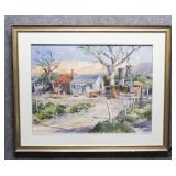 'Old Ranch Near Manzanas' Original Watercolor