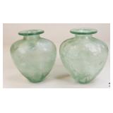 Design Guild Frosted Glass Vases / 2 Pc