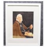 Original Watercolor Portrait by Dave Mahavier