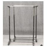 Pair of Rolling Clothes Racks