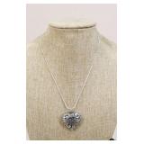 Heart Pendant w/ Sterling Silver Chain