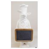 Resin Kitchen Pig w/ Chalkboard