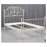 White Metal Full Size Ikea Leirvik Bed