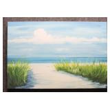 Beach Scene Print on Canvas by Julia Perice