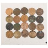 Indian Head Penny Collection / 20 Coins