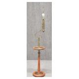 Wood & Brass Floor Lamp