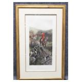 "Gone Away" Hand colored Etching