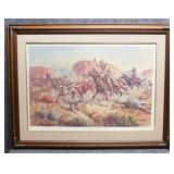 "The Drive to Summer Range" Print by Fred Harman