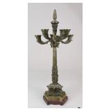 Brass & Marble Candelabra