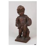 Carved Wood Cherub